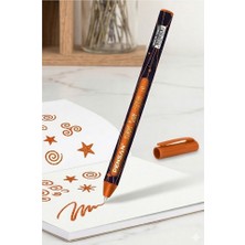 Artlantis Simli Tükenmez Kalem 1 Adet Pensan Jely Simli Pilot Kalem Ergonomik Tutuş Yumuşak Yazım Siyah Defter Renkli Kalem