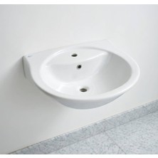 Ideal Standard - Lavabo Batarya Delikli 50X60 cm Beyaz Outlet - G906861-