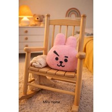 Mira Home Dekoratif Pelüş Tavşan Çocuk Yastığı  25X30 cm Pembe