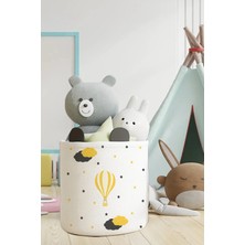 Talia Home Balon Desenli Çocuk ve Bebek Odası Düzenleyici Oyuncak Sepeti TLAS-019