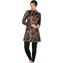 Amora Fancy Clothing Fantasy 3412  Bayan Desenli Tesettür Mayo