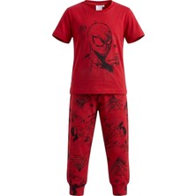 Remsa Erkek Çocuk Pamuk Penye Pijama Takımı 4298 Kırmızı