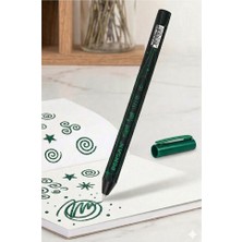 Artlantis Simli Tükenmez Kalem 1 Adet Pensan Jely Simli Pilot Kalem Ergonomik Tutuş Yumuşak Yazım Siyah Defter Renkli Kalem