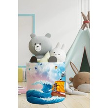 Talia Home Denizci Çocuk ve Bebek Odası Düzenleyici Oyuncak Sepeti TLAS-047