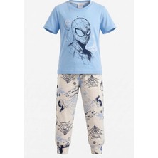 Remsa Erkek Çocuk Pamuk Penye Pijama Takımı 4298 MAVI03