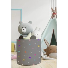 Talia Home Yıldızlı Çocuk ve Bebek Odası Düzenleyici Oyuncak Sepeti TLAS-031