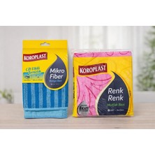Koroplast Bez 2 ' Li Set ( Renk Renk 5 ' Li Mutfak Bezi + Mikro Fiber Banyo Bezi 2 ' Li )