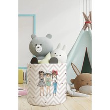 Talia Home Kalpli Çocuk ve Bebek Odası Düzenleyici Oyuncak Sepeti TLAS-001