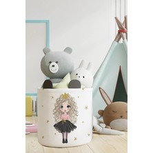 Talia Home Prenses Çocuk ve Bebek Odası Düzenleyici Oyuncak Sepeti TLAS-067