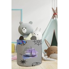 Talia Home Gemi Desenli Çocuk ve Bebek Odası Düzenleyici Oyuncak Sepeti TLAS-036