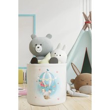 Talia Home Mavi Balonlu Çocuk ve Bebek Odası Düzenleyici Oyuncak Sepeti TLAS-003