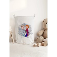 Talia Home Elsa Anna Desenli Çocuk ve Bebek Odası Düzenleyici Oyuncak Veya Kirli Sepeti TLAS-306