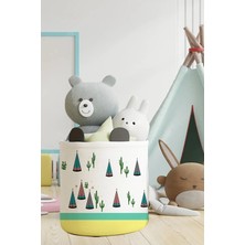 Talia Home Orman Kamp Desenli Çocuk ve Bebek Odası Düzenleyici Oyuncak Veya Kirli Sepeti TLAS-128