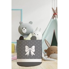 Talia Home Kurdele Desenli Çocuk ve Bebek Odası Düzenleyici Oyuncak Veya Kirli Sepeti TLAS-099