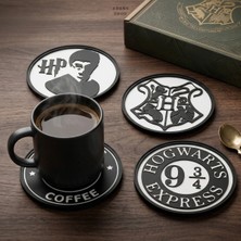 Adens Shop Fantastik Büyücü Okulu 4'lü Bardak Altlığı Takımı