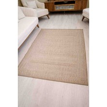 Evim Mabedim 120*180CM Krem Renk Sisal Halı, Salon Oturma Odası Mutfak Balkon Halısı