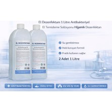 El Dezenfektanı 1 Litre Antibakteriyel El Temizleme Solüsyonu 2 Adet