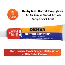Derby N.78 Kontakt Yapıştırıcı 40 gr Güçlü Genel Amaçlı Yapıştırıcı 1 Adet