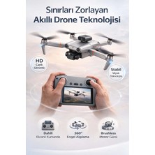 FaroxTech Profesyonel Katlanabilir Drone - Brushless Motor, Hd Canlı Görüntü ve Akıllı Sensör Sistemi