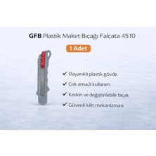 Gfb Plastik Maket Bıçağı Falçata 4510 Profesyonel Maket Bıçağı 1 Adet