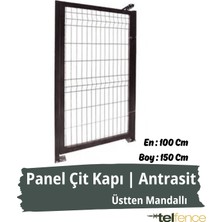 Telfence Panel Çit Kapı , Bahçe Kapısı -Üsttenmandallı