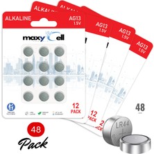 Maxy Cell Maxycell 48 Adet  AG13 LR44 1,5 V Maxycell Düğme Pil