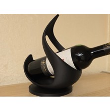 Helis Craft Modern Dekoratif Şarap Şişe Standı – Minimal Tasarım Wine Holder