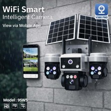 X5TECH RX-95WS Wifi 3 Lensli 5 Volt 2A Solar Wifi Güvenlik Kamerası