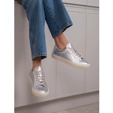 Ece'nin Butiği Nion Lame Hakiki Deri Kadın Spor Ayakkabi