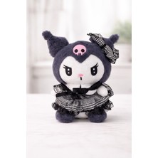 Tigoes Kuromi Peluş Oyuncak  25 cm Yumuşak Dokulu Punk Stil
