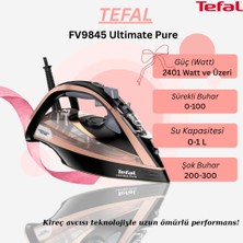 Tefal FV9845 Ultimate Pure 60 gr Sürekli ve 260 gr Şok Buharlı 3200 Watt