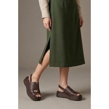 Mammamia Kadın Deri Sandalet D26YS-2920