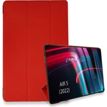 Sylar iPad Air 5 (2022) Kılıf Tablet Smart Kılıf - Kırmızı