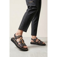 Mammamia D26YS-5290 Kadın Deri Sandalet