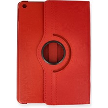 Sylar iPad Pro 13 (2024) Kılıf 360 Tablet Deri Kılıf - Kırmızı