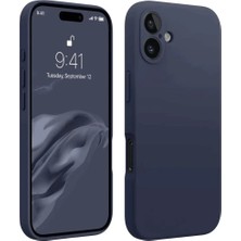 Sylar iPhone 16 Kılıf First Silikon - Lacivert