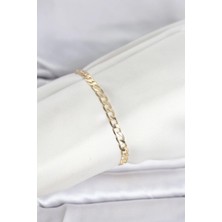 Sylar cm 14K Gold Renk Halka Zincir Model Kadın Bileklik