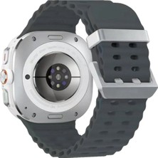 Sylar Watch 7 Ultra KR417 Rug Silikon Kordon - Koyu Gri