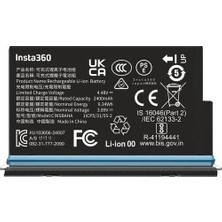PDX,Insta360X5 İle Uyumlu Aksiyon Kamera Bataryası 3300mAh.