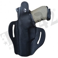TİM42 Canik Tp9 Deri Tam Kelebek Silah Kılıf Siyah Orjinal