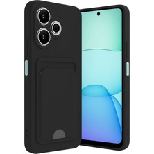 Sylar Redmi 13 4g Kılıf Kelvin Kartvizitli Silikon - Siyah