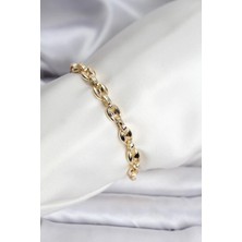 Sylar 14K Gold Renk Kaplama Kahve Çekirdeği Model cm Kadın Bileklik