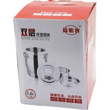 Flamex 3lü 1+2 Sefer Tası Saklama Kabı Paslanmaz Çelik Metal Kova