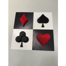 Helis Craft Iskambil Serisi Duvar Dekoru – 4’lü Set (Kupa, Maça, Sinek, Karo)