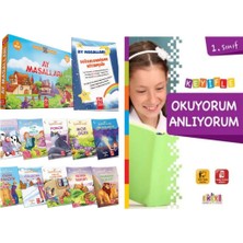 Model Eğitim Yayıncılık 1.sınıf Ay Masalları Hikaye Seti ve Keyifle Okuyorum Anlıyorum