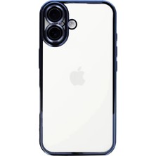 Buğz Iphone 16 Kılıf Razer Lensli Silikon - Açık Mavi