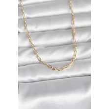 Sylar cm 14K Gold Renk Ataç Zincir Model 60 cm Kadın Kolye