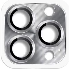 Sylar iPhone 16 Pro Max Pers Alüminyum Kamera Lens - Gri