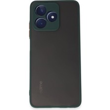 Buğz Realme C53 Kılıf Montreal Silikon Kapak - Yeşil