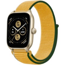 Sylar Watch 22MM Hasırlı Cırtcırtlı Kordon - Sarı